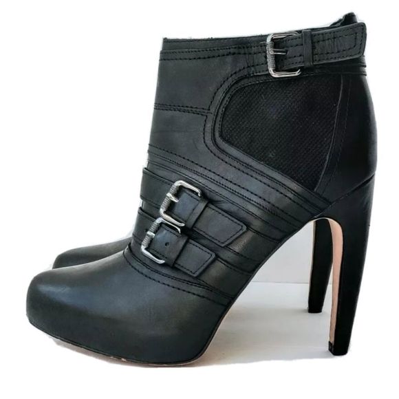 Sam Edelman Shoes - SAM EDELMAN Kenley Leather Stiletto Ankle Boots 8